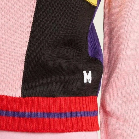 MSGM Color Block Patchwork Wool-Blend Sweater (Multicolored) - Picture 5 of 16